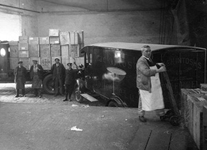 Old view loading bay at the Mackintosh factory.